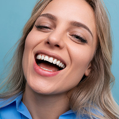 three women smiling
